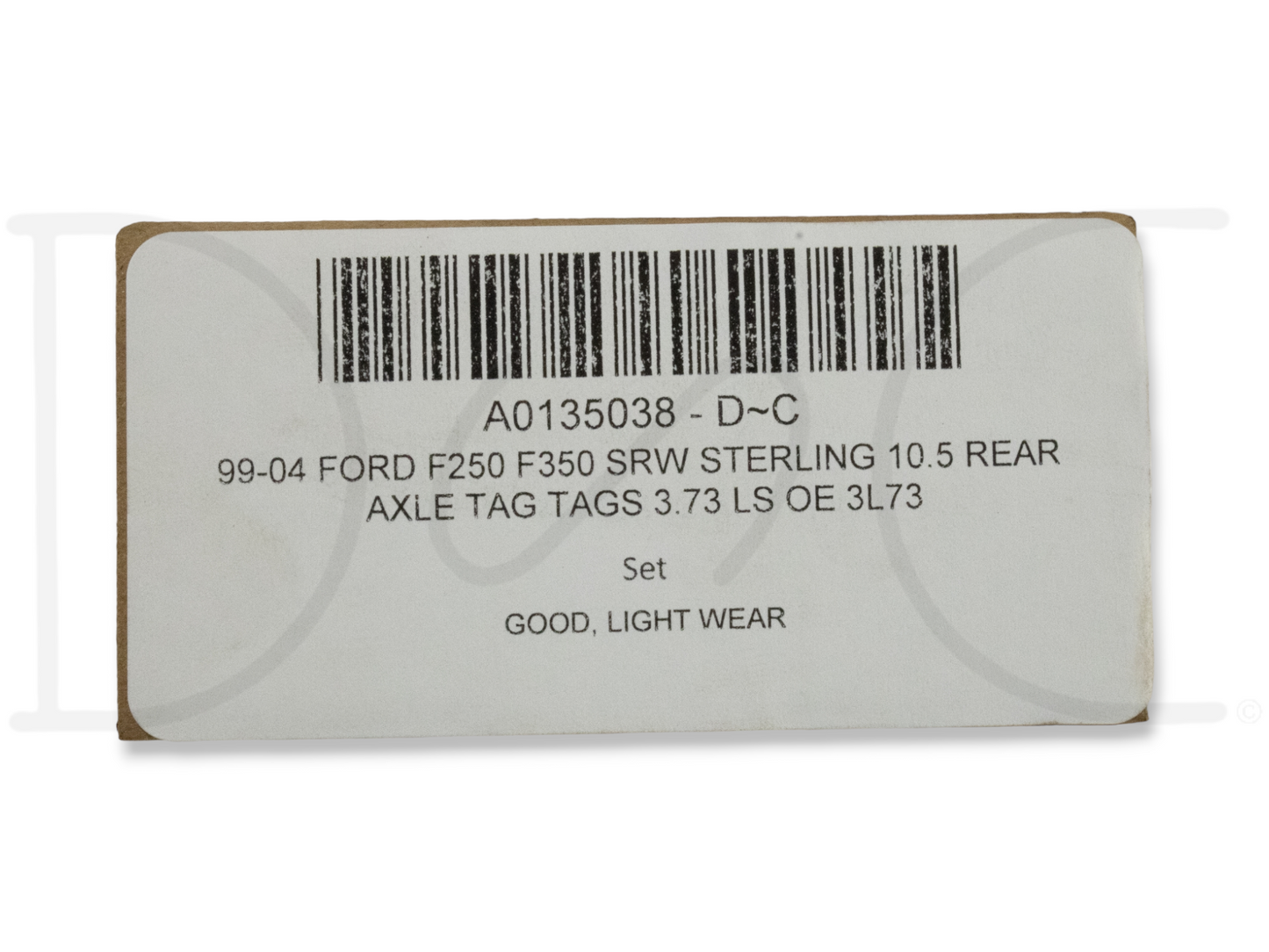 99-04 Ford F250 F350 SRW Sterling 10.5 Rear Axle Tag Tags 3.73 LS OE 3L73
