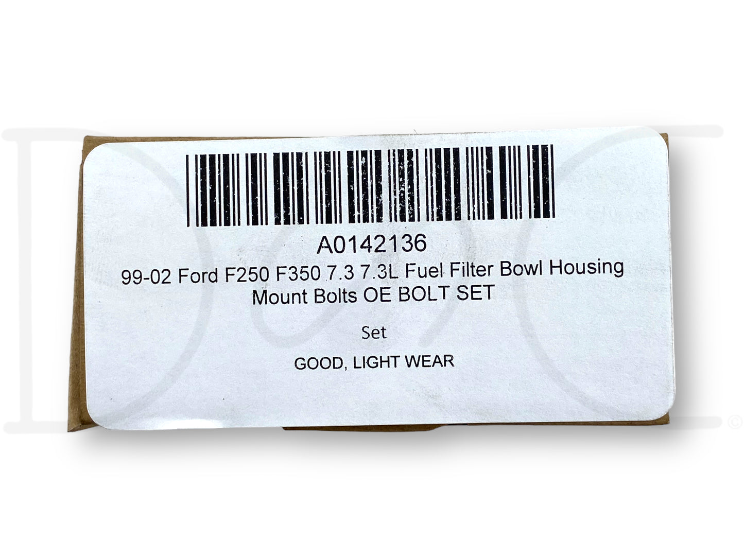 99-02 Ford F250 F350 7.3 7.3L Fuel Filter Bowl Housing Mount Bolts OE Bolt Set