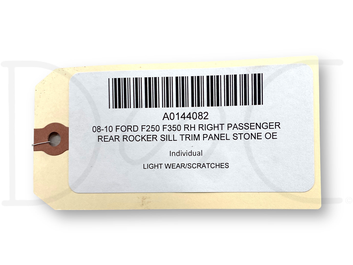 08-10 Ford F250 F350 RH Right Passenger Rear Rocker Sill Trim Panel Stone OE