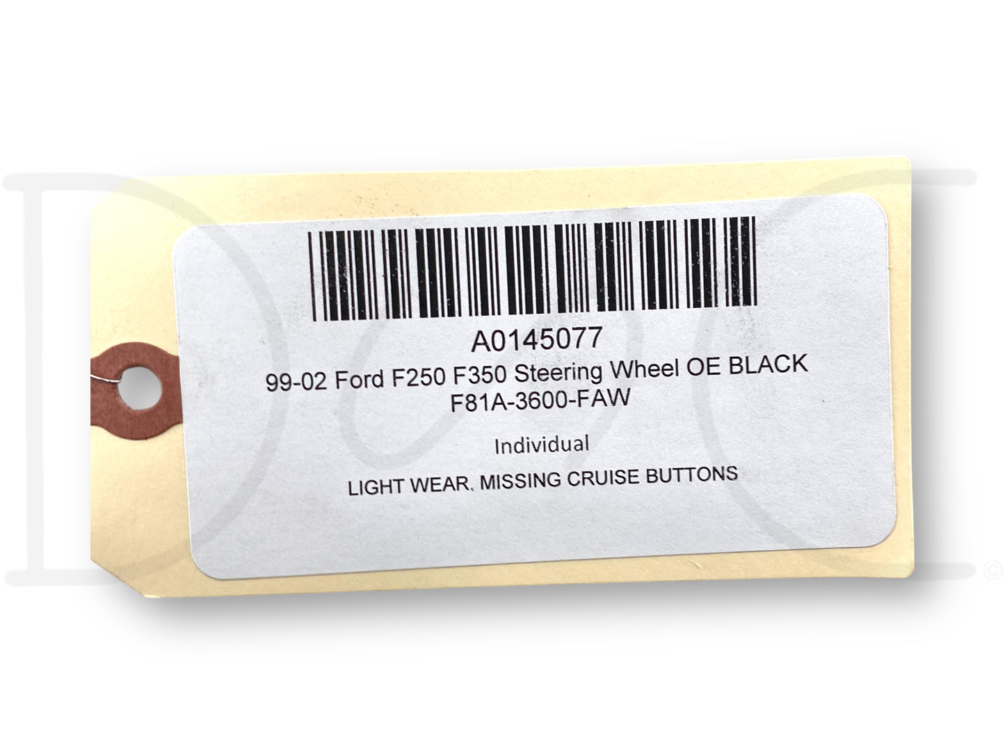 99-02 Ford F250 F350 Steering Wheel OE Black F81A-3600-Faw