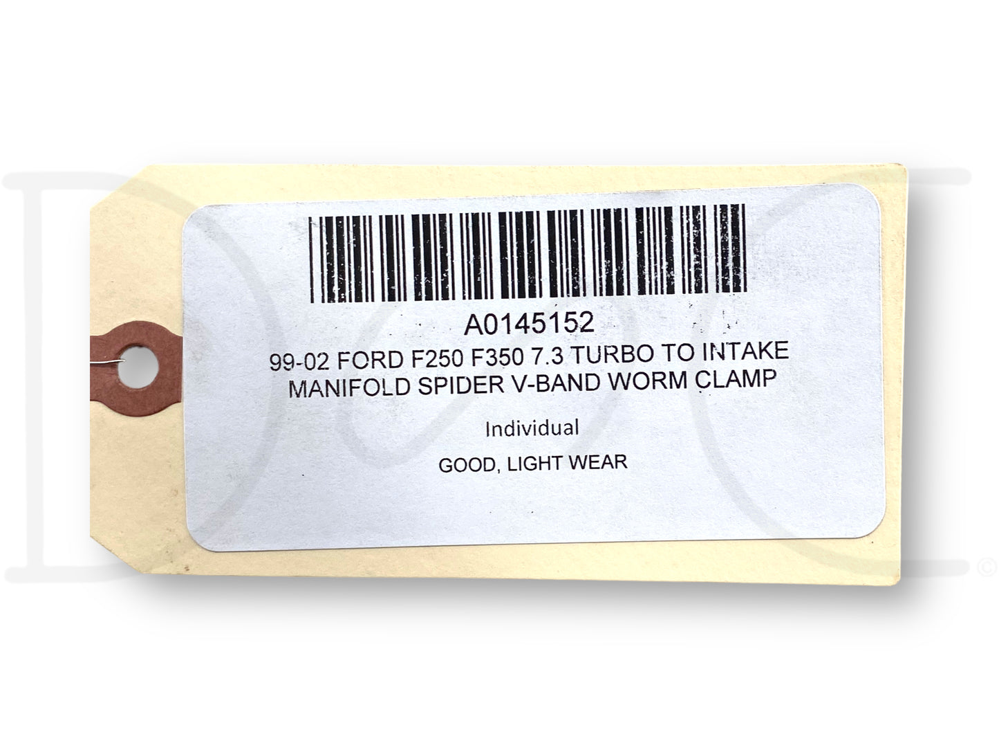 99-02 Ford F250 F350 7.3 Turbo To Intake Manifold Spider V-Band Worm Clamp