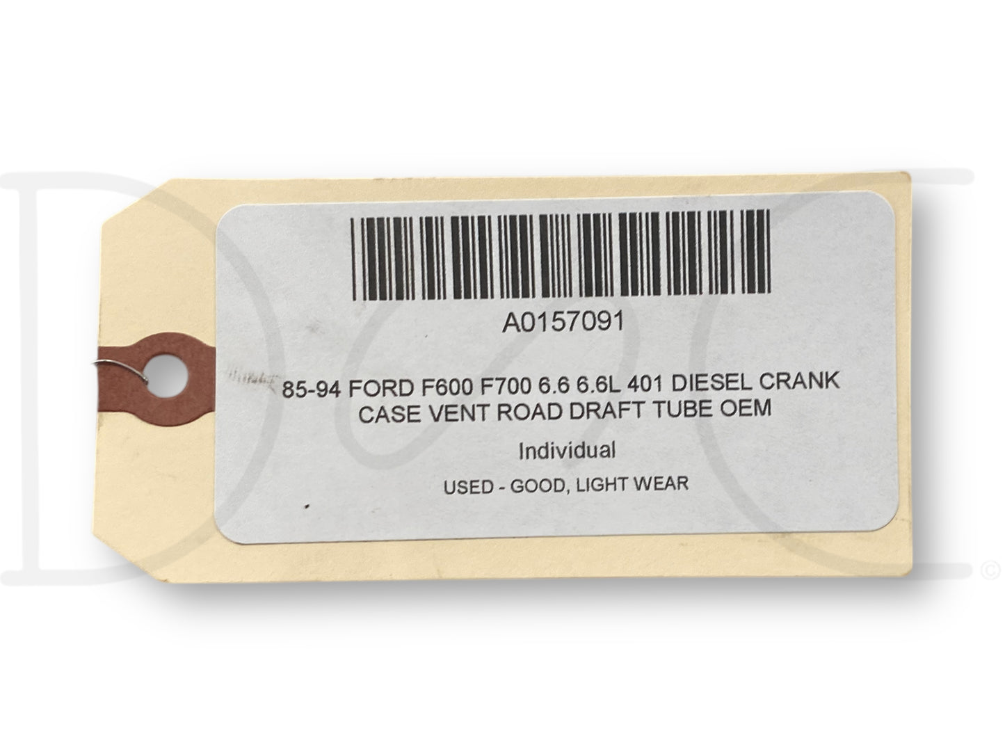 85-94 Ford F600 F700 6.6 6.6L 401 Diesel Crank Case Vent Road Draft Tube OEM