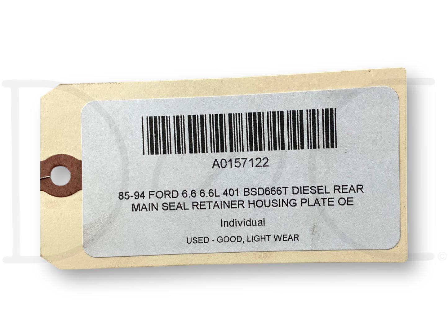 85-94 Ford 6.6 6.6L 401 Bsd666T Diesel Rear Main Seal Retainer Housing Plate OE