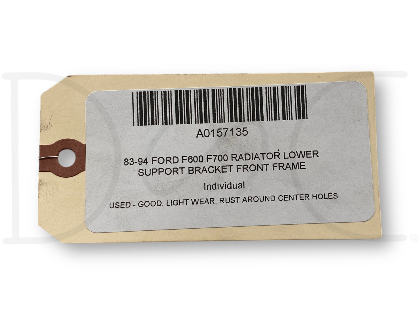 83-94 Ford F600 F700 Radiator Lower Support Bracket Front Frame Crossmember