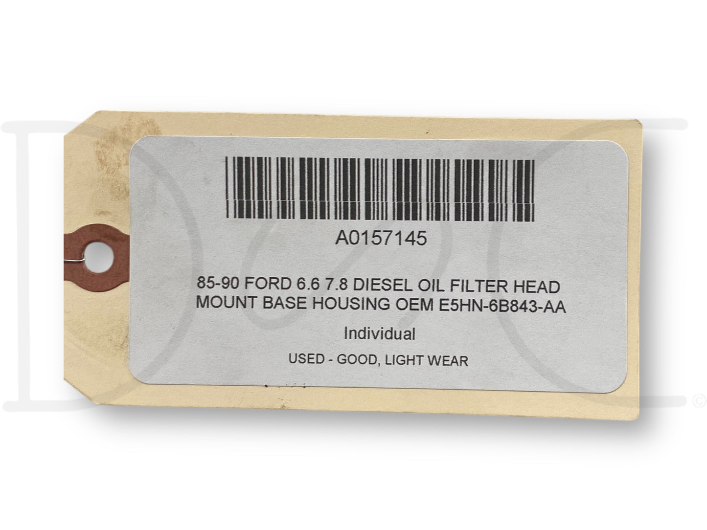 85-90 Ford 6.6 7.8 Diesel Oil Filter Head Mount Base Housing OEM E5Hn-6B843-Aa