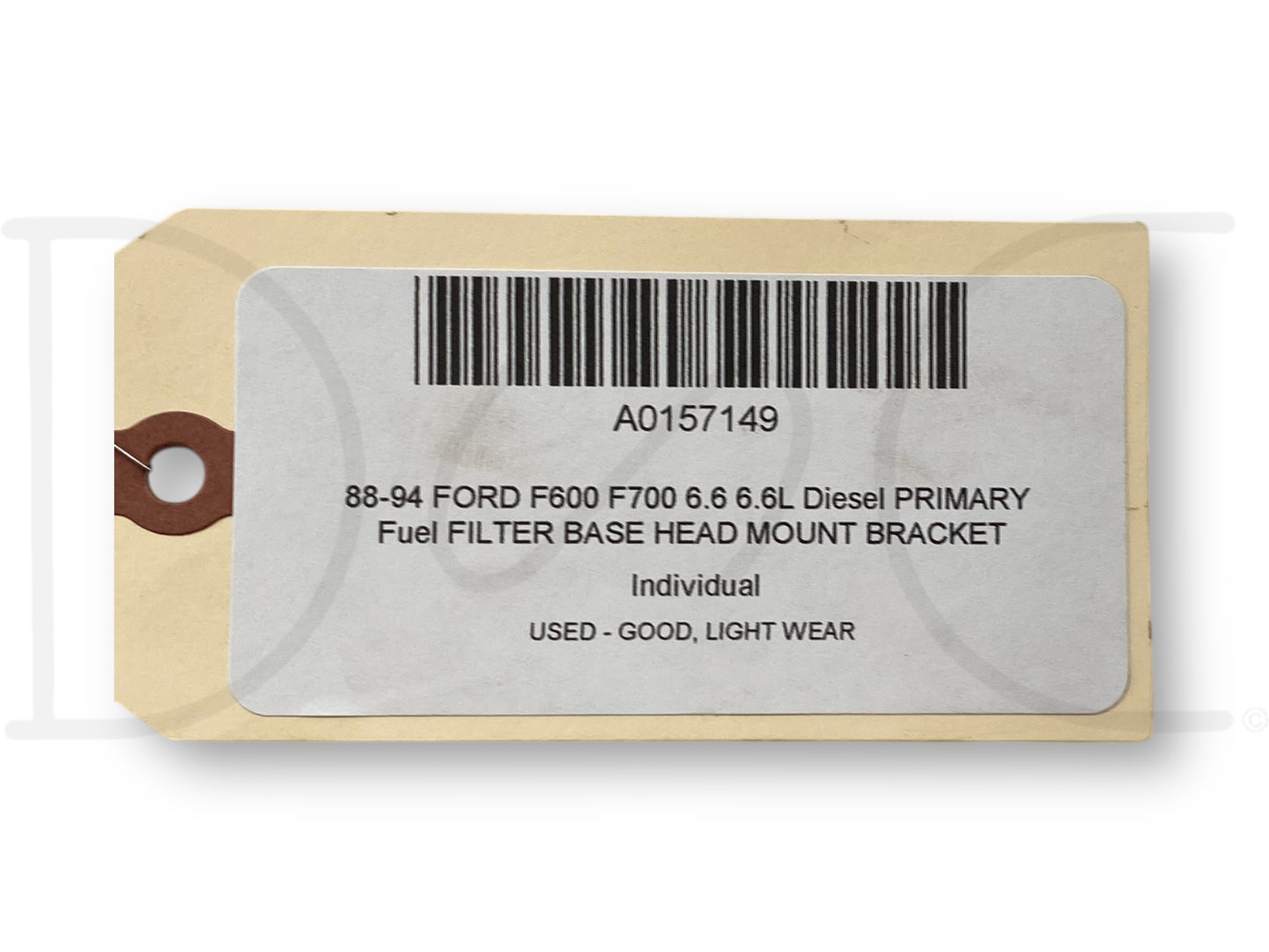 88-94 Ford F600 F700 6.6 6.6L Diesel Primary Fuel Filter Base Head Mount Bracket