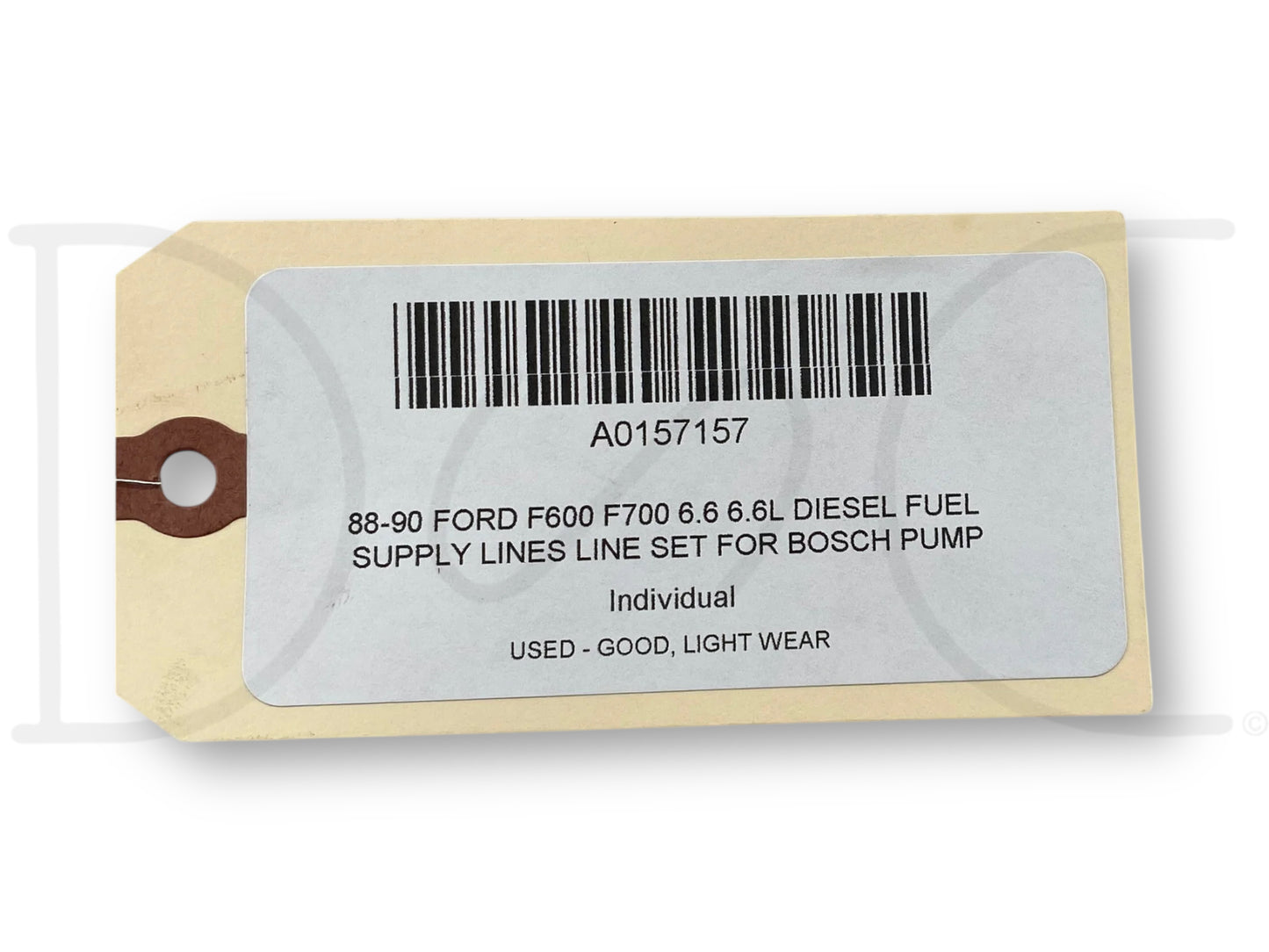 88-90 Ford F600 F700 6.6 6.6L Diesel Fuel Supply Lines Line Set For Bosch Pump