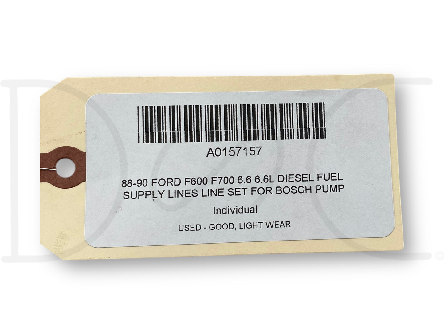 88-90 Ford F600 F700 6.6 6.6L Diesel Fuel Supply Lines Line Set For Bosch Pump