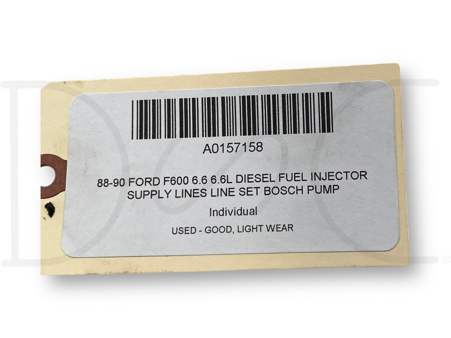 88-90 Ford F600 6.6 6.6L Diesel Fuel Injector Supply Lines Line Set Bosch Pump