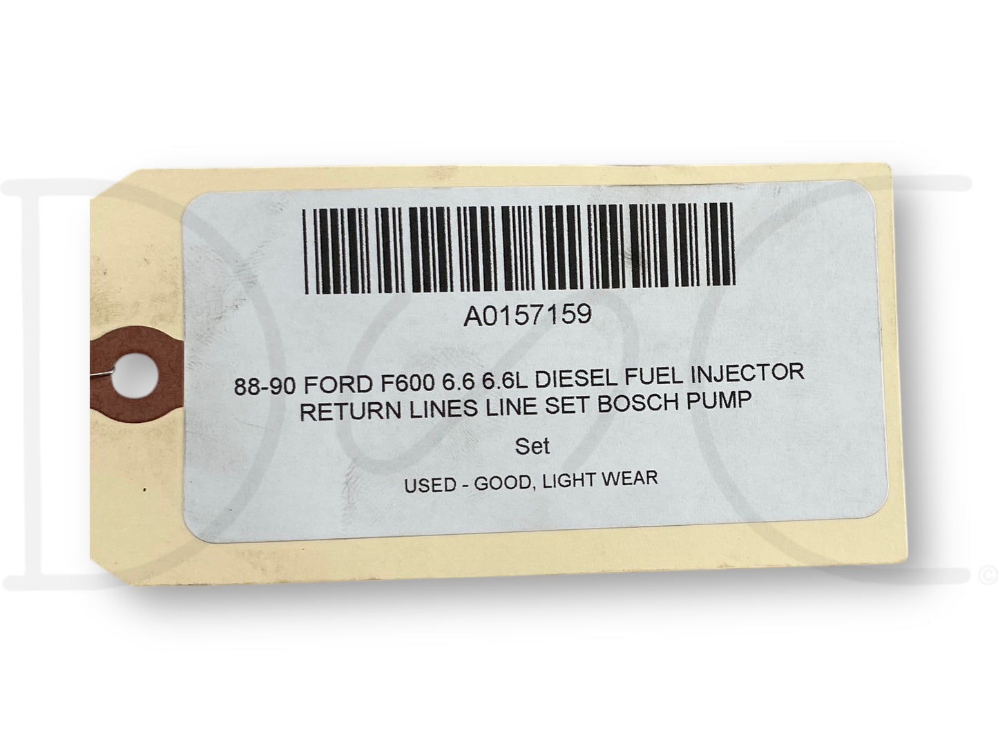 88-90 Ford F600 6.6 6.6L Diesel Fuel Injector Return Lines Line Set Bosch Pump