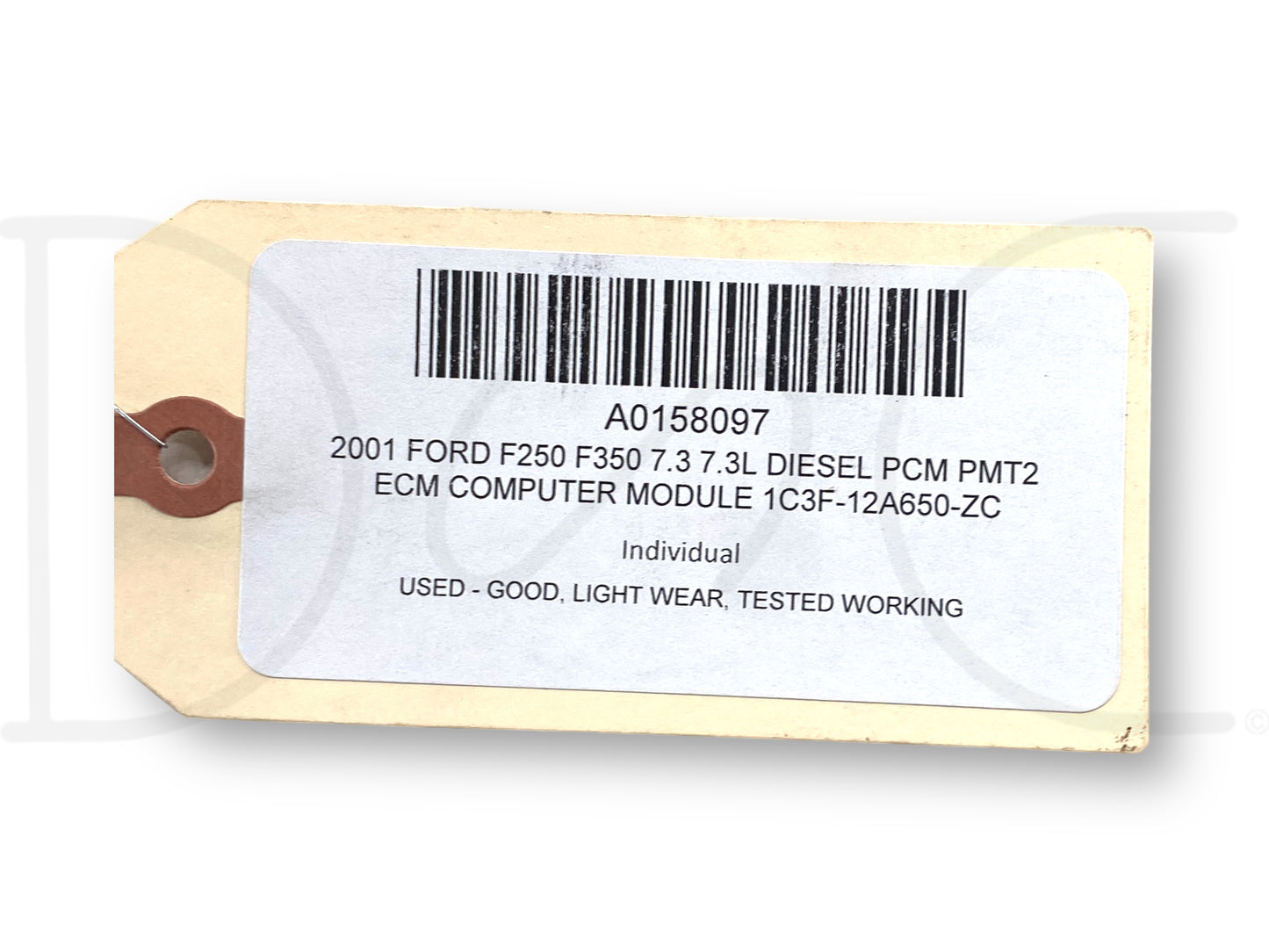 2001 Ford F250 F350 7.3 7.3L Diesel PCM Pmt2 ECM Computer Module 1C3F-12A650-Zc