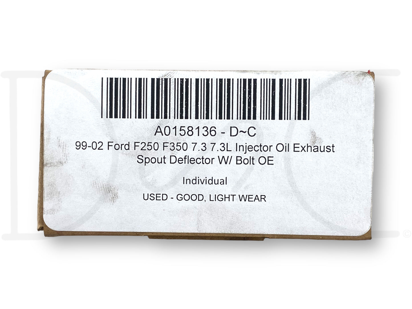 99-02 Ford F250 F350 7.3 7.3L Injector Oil Exhaust Spout Deflector W/ Bolt OE