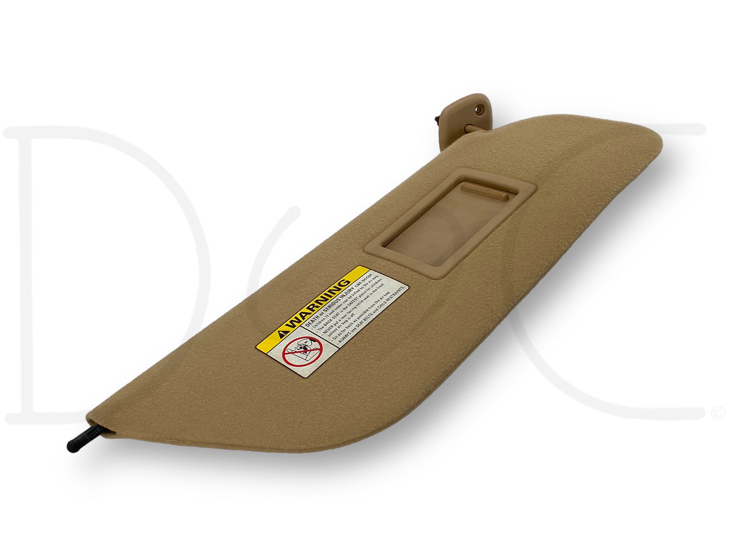 1999 E99 Ford F250 F350 RH Right Passenger Sun Visor Prairie Tan W/ Mirror OEM