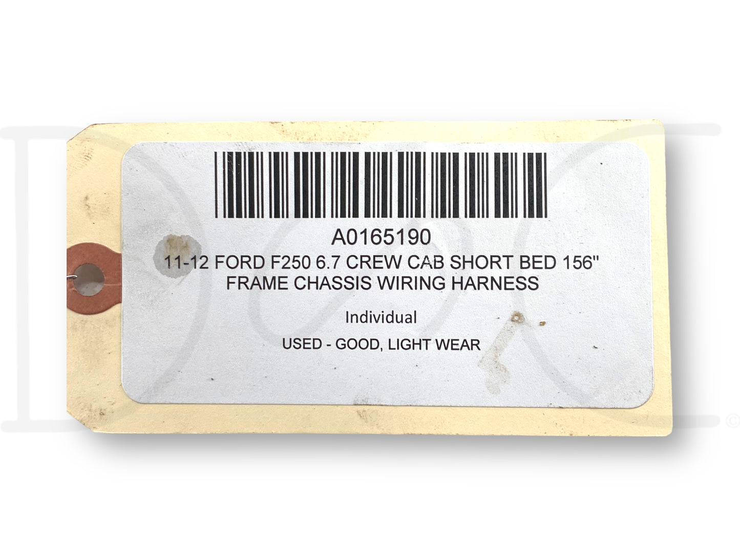 11-12 Ford F250 6.7 Crew Cab Short Bed 156" Frame Chassis Wiring Harness