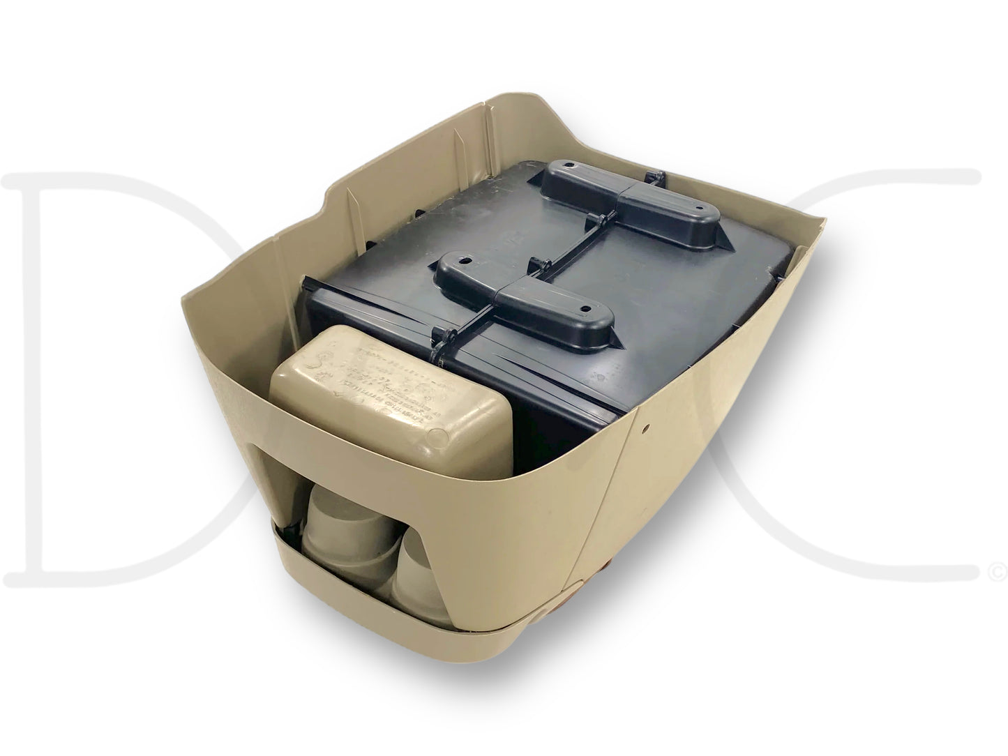 99-07 Ford F250 F350 King Ranch Center Console Floor Storage Cupholder *Blem*