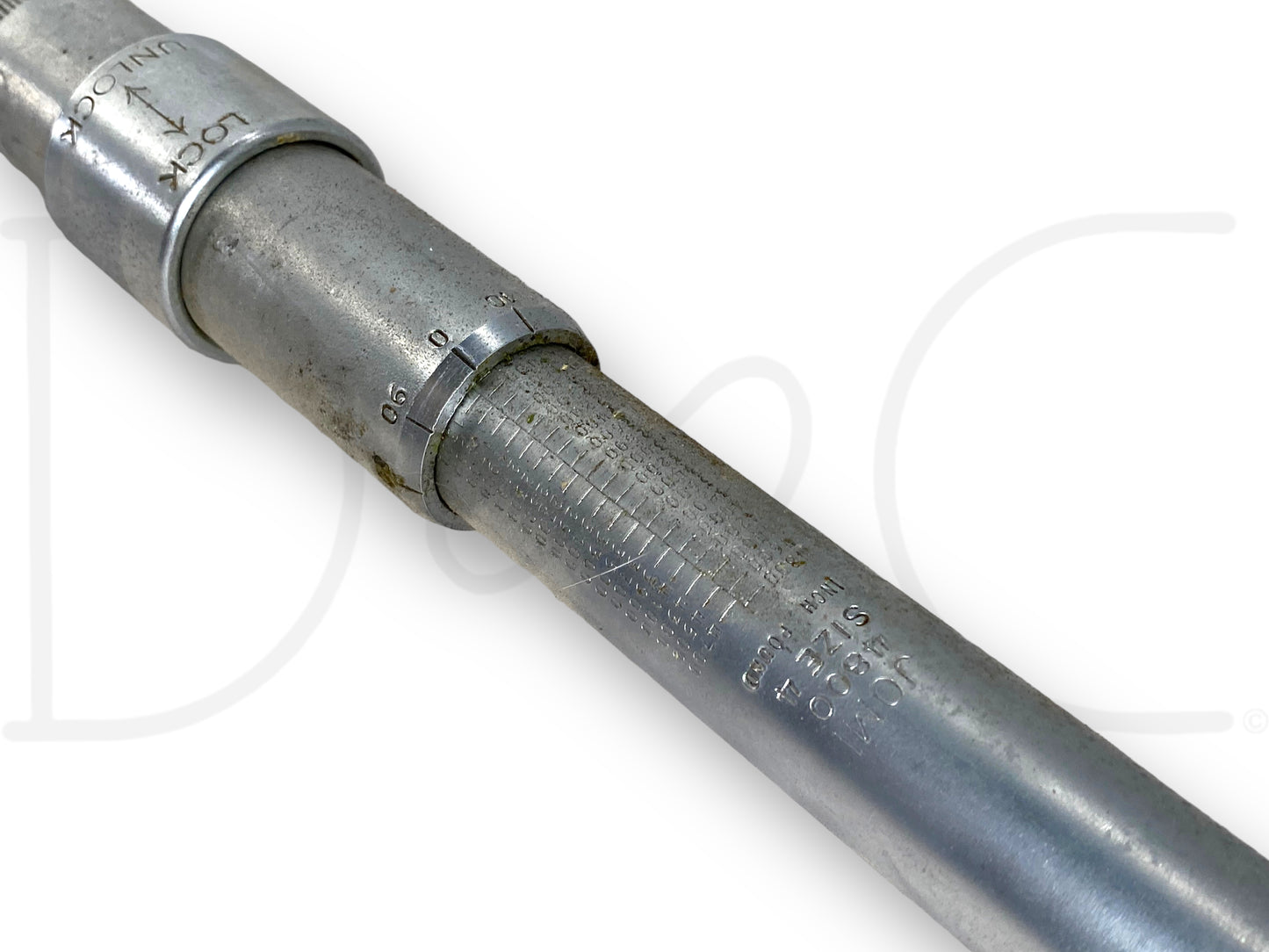 Jo-Line Torque Wrench 3/4" Drive 1200-4800 In Lb Model JOMI 4800 Size 4 W/ Case
