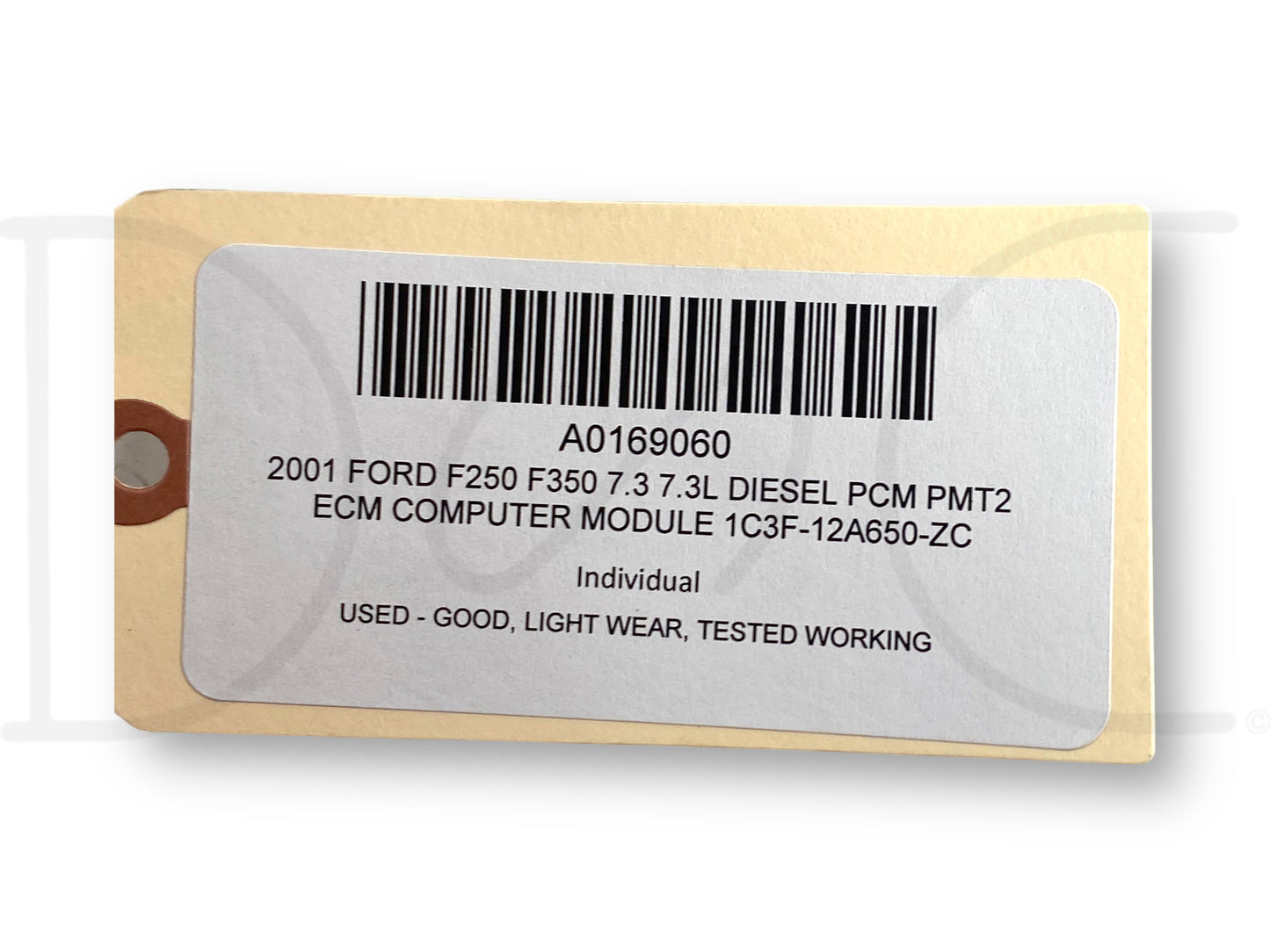 2001 Ford F250 F350 7.3 7.3L Diesel PCM Pmt2 ECM Computer Module 1C3F-12A650-Zc