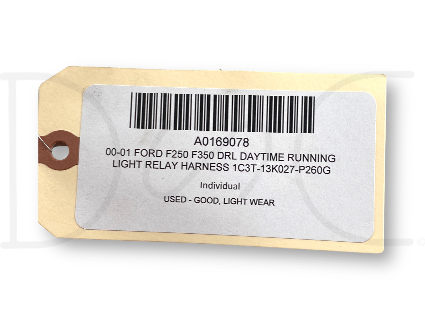 00-01 Ford F250 F350 Drl Daytime Running Light Relay Harness 1C3T-13K027-P260G