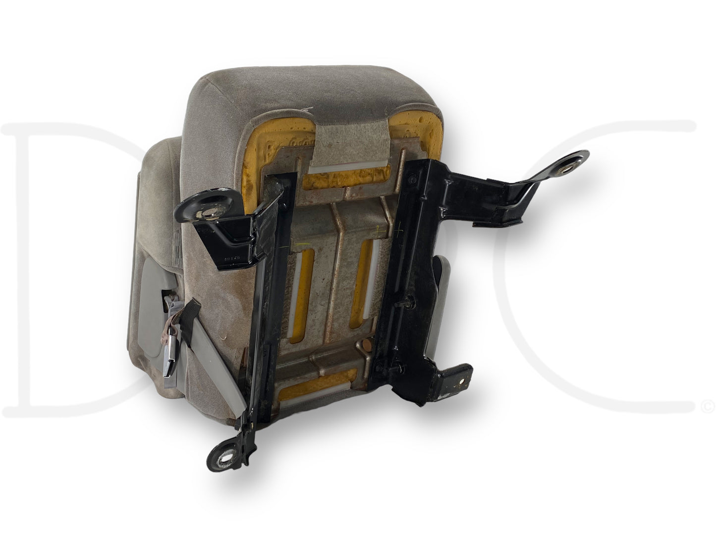 99-00 Ford F250 F350 Super Duty Front Center Console Jump Seat Gray Cloth