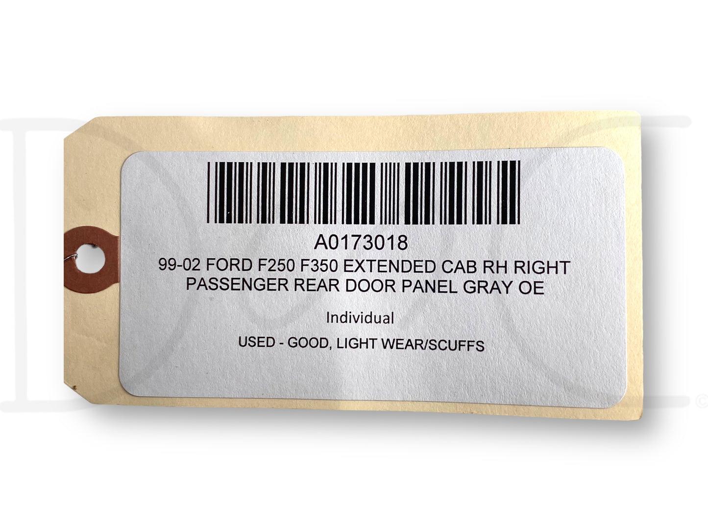 99-07 Ford F250 F350 Extended Cab RH Right Passenger Rear Door Panel Gray OE