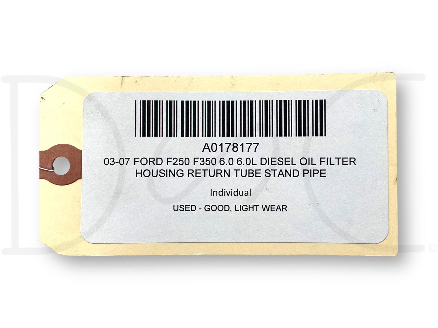03-07 Ford F250 F350 6.0 6.0L Diesel Oil Filter Housing Return Tube Stand Pipe