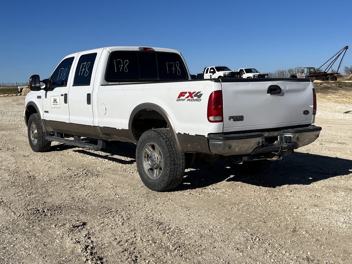 99-07 Ford F250 F350 Front RH Right Passenger Door White / Tan