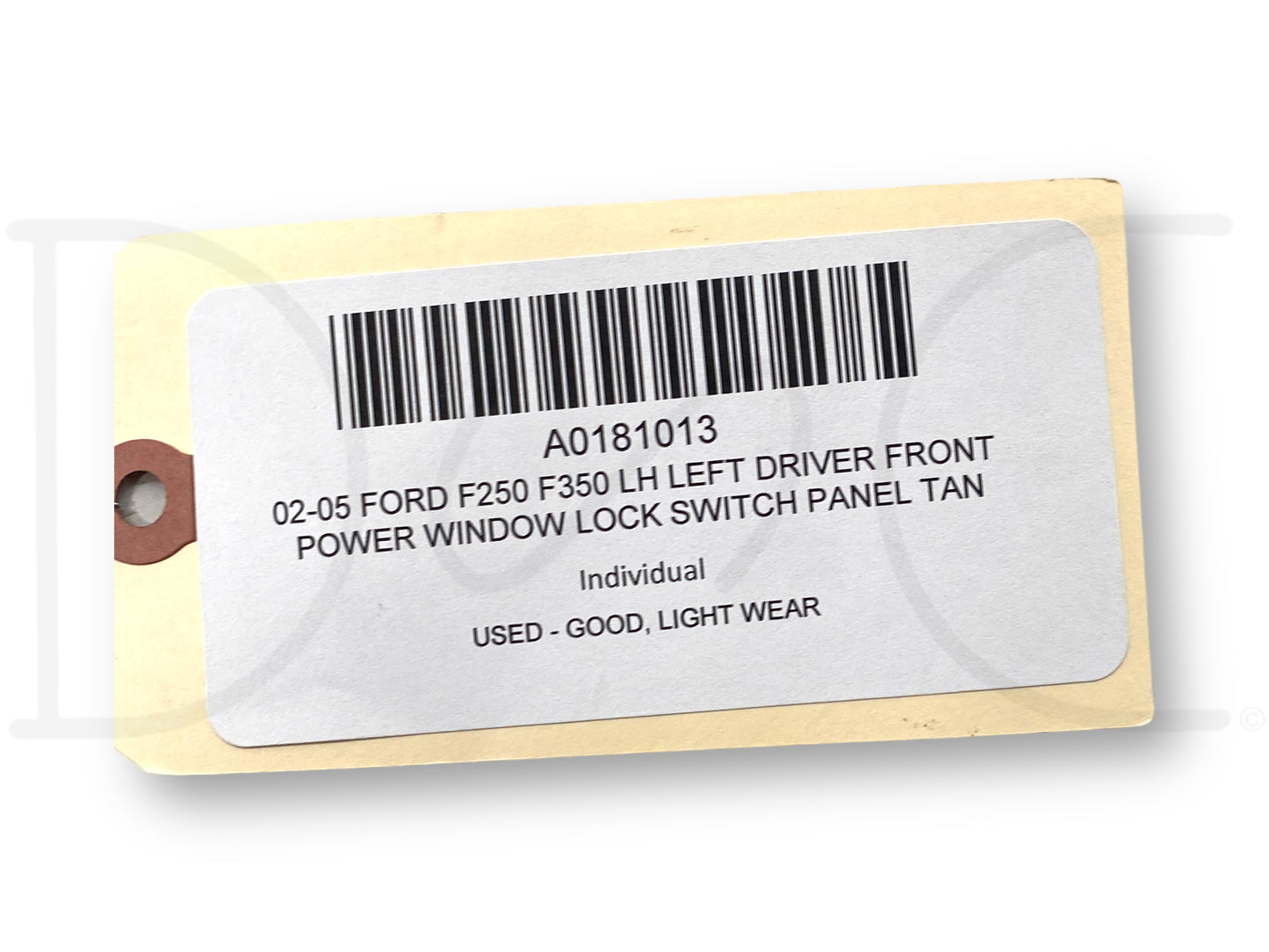 02-05 Ford F250 F350 LH Left Driver Front Power Window Lock Switch Panel Tan
