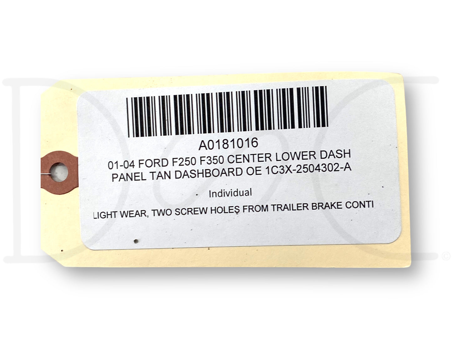 01-04 Ford F250 F350 Center Lower Dash Panel Tan Dashboard OE 1C3X-2504302-A