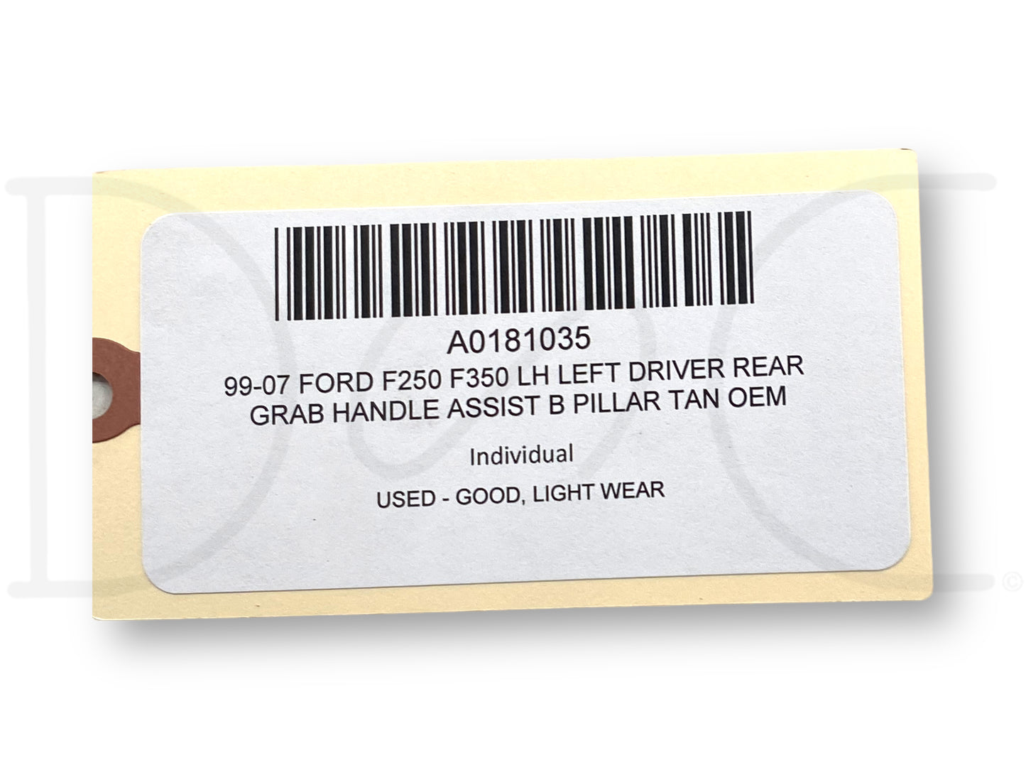 99-07 Ford F250 F350 LH Left Driver Rear Grab Handle Assist B Pillar Tan OEM