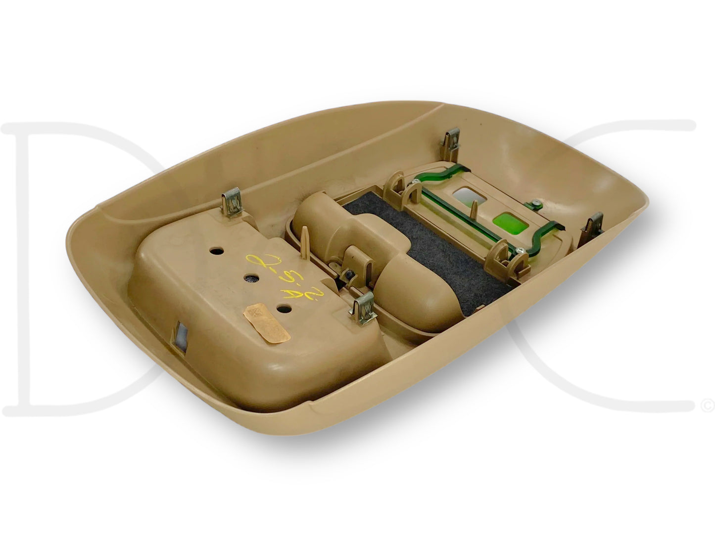 02-04 Ford F250 F350 Overhead Console Shell Cover Trim Tan *Blem*