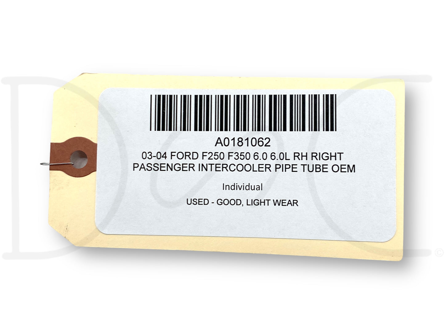 03-04 Ford F250 F350 6.0 6.0L RH Right Passenger Intercooler Pipe Tube OEM