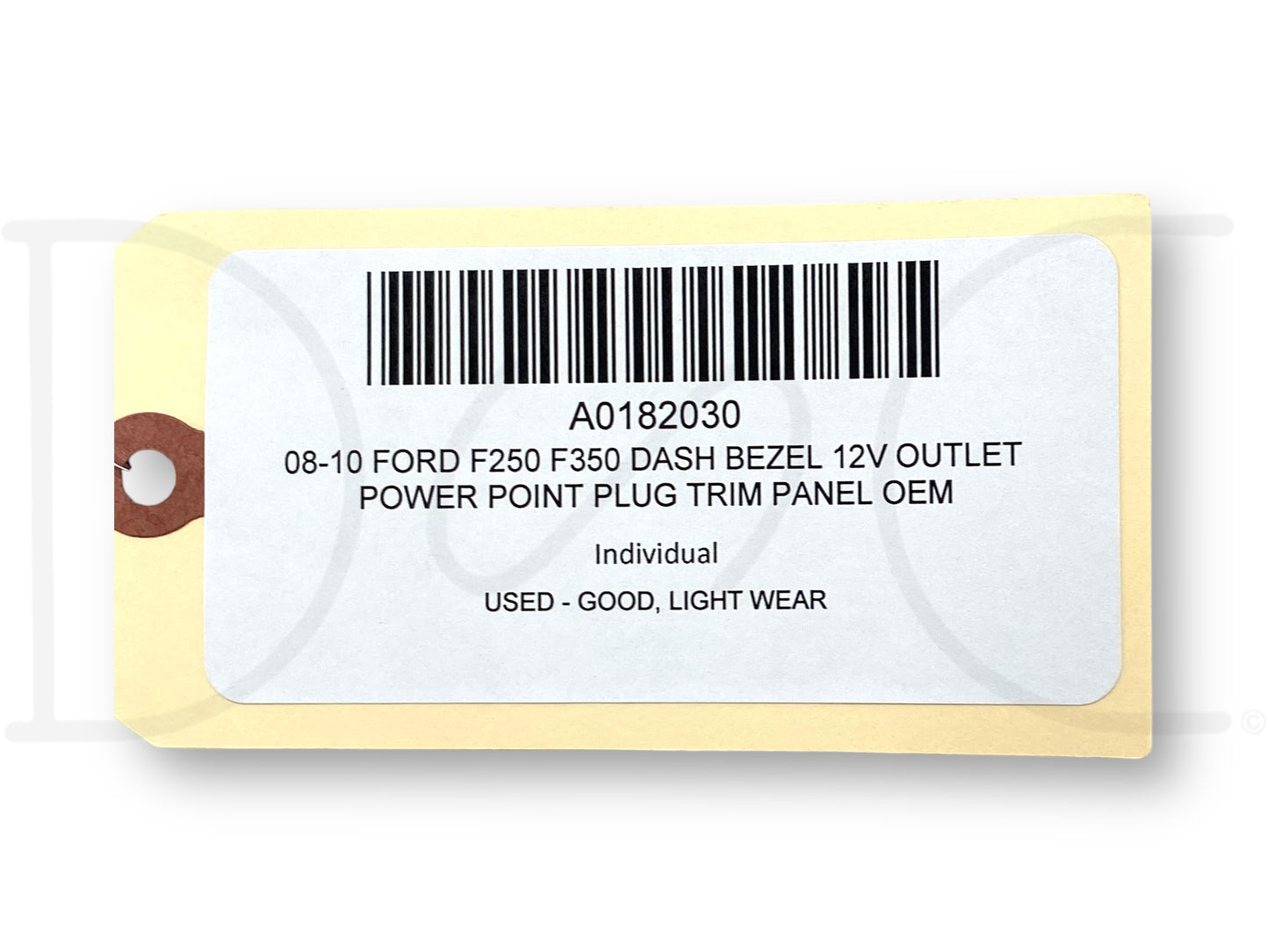 08-10 Ford F250 F350 Dash Bezel 12V Outlet Power Point Plug Trim Panel OEM