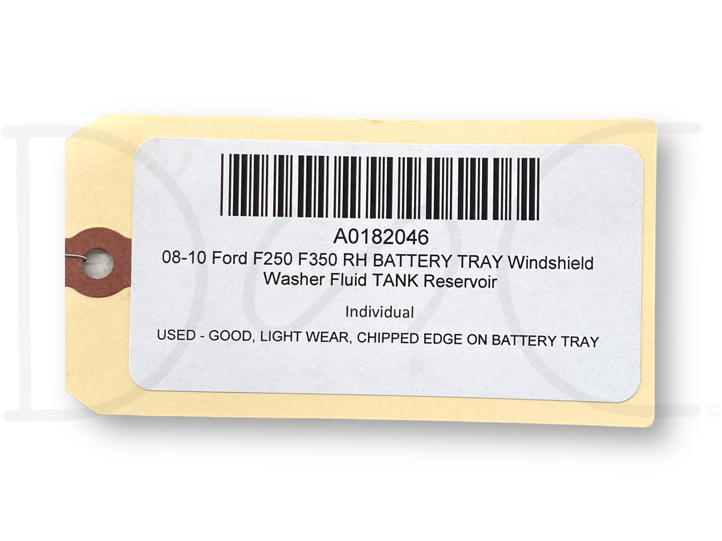 08-10 Ford F250 F350 RH Battery Tray Windshield Washer Fluid Tank Reservoir