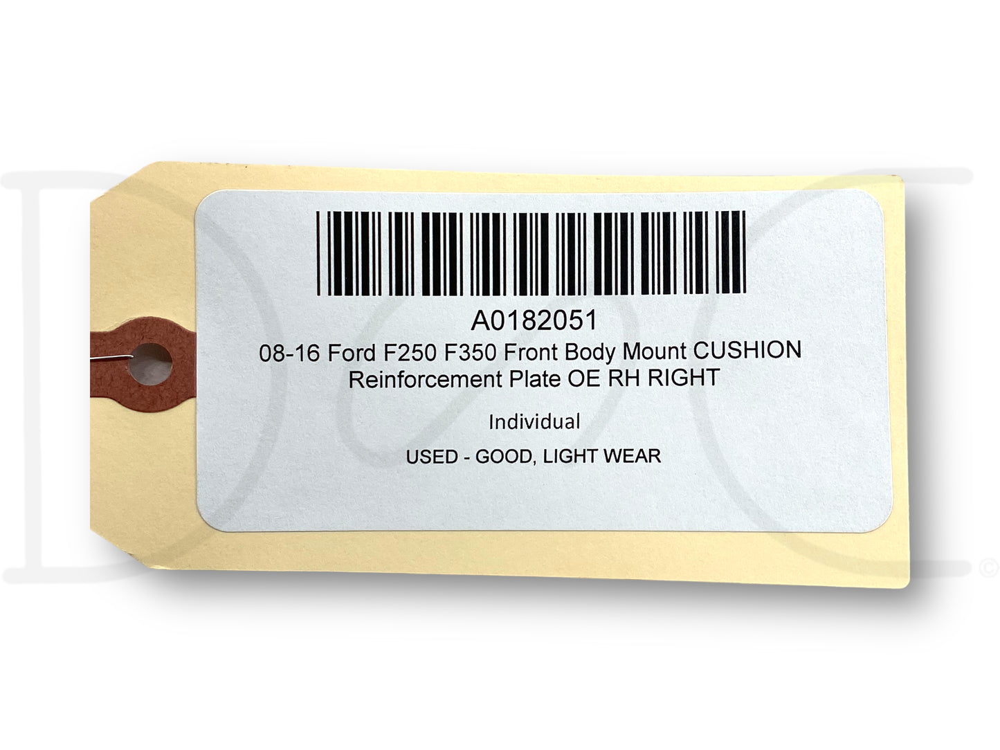 08-16 Ford F250 F350 Front Body Mount Cushion Reinforcement Plate OE RH Right