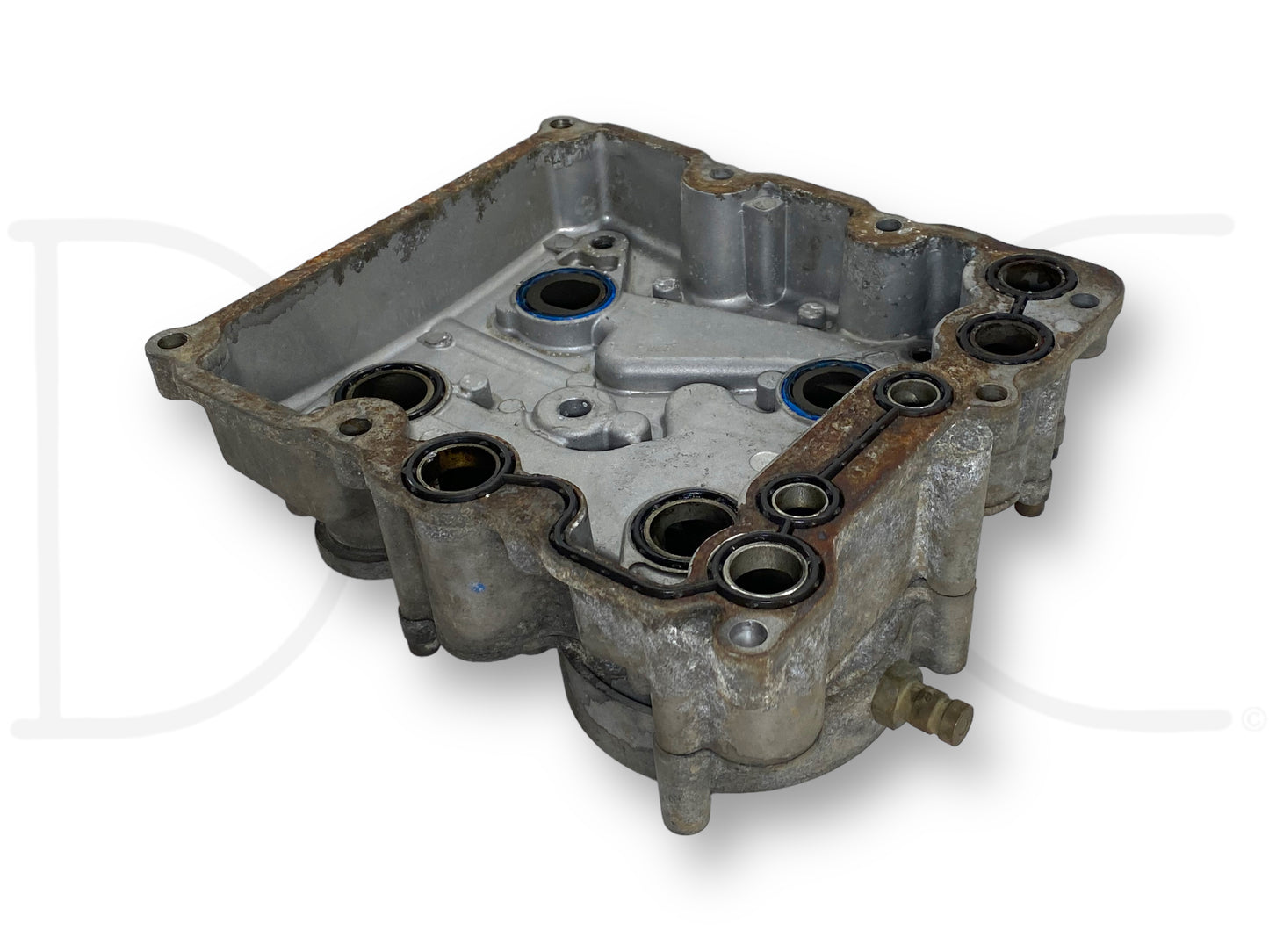 08-10 Ford F250 F350 6.4 6.4L Oil Cooler Housing Cover Assembly 1855840C96