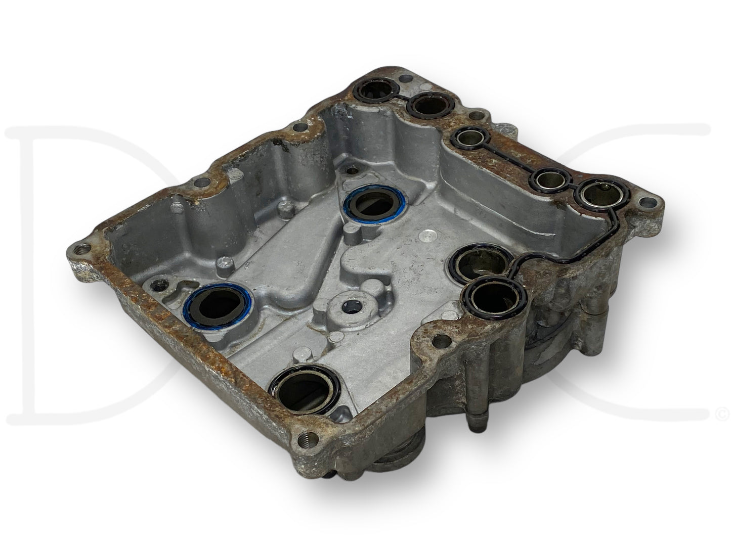 08-10 Ford F250 F350 6.4 6.4L Oil Cooler Housing Cover Assembly 1855840C96