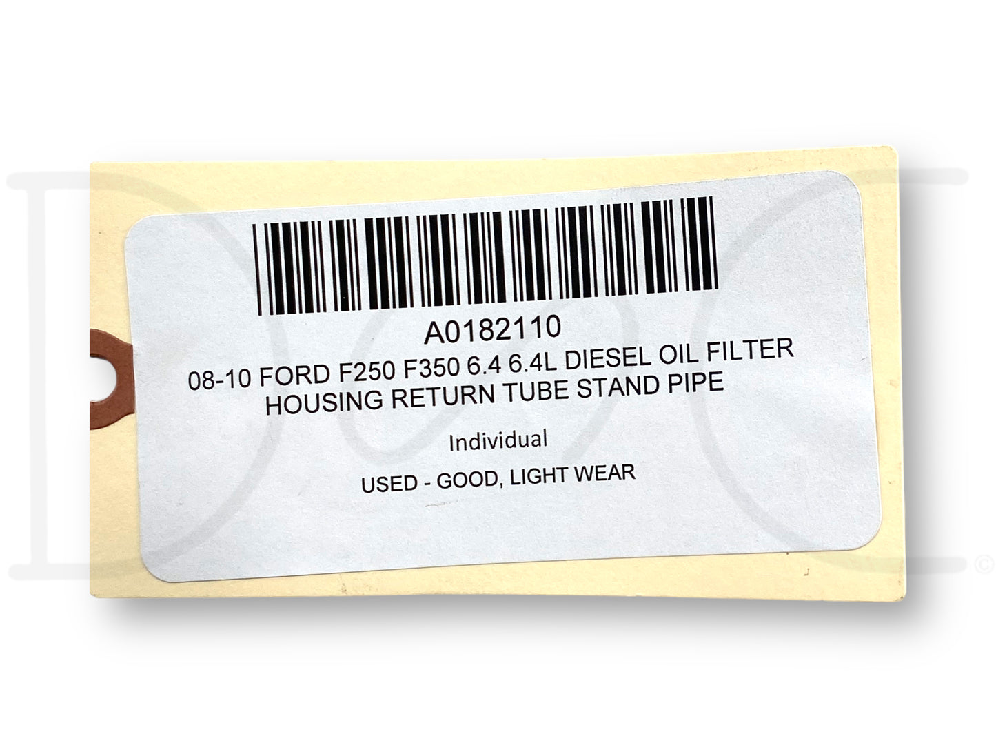 08-10 Ford F250 F350 6.4 6.4L Diesel Oil Filter Housing Return Tube Stand Pipe