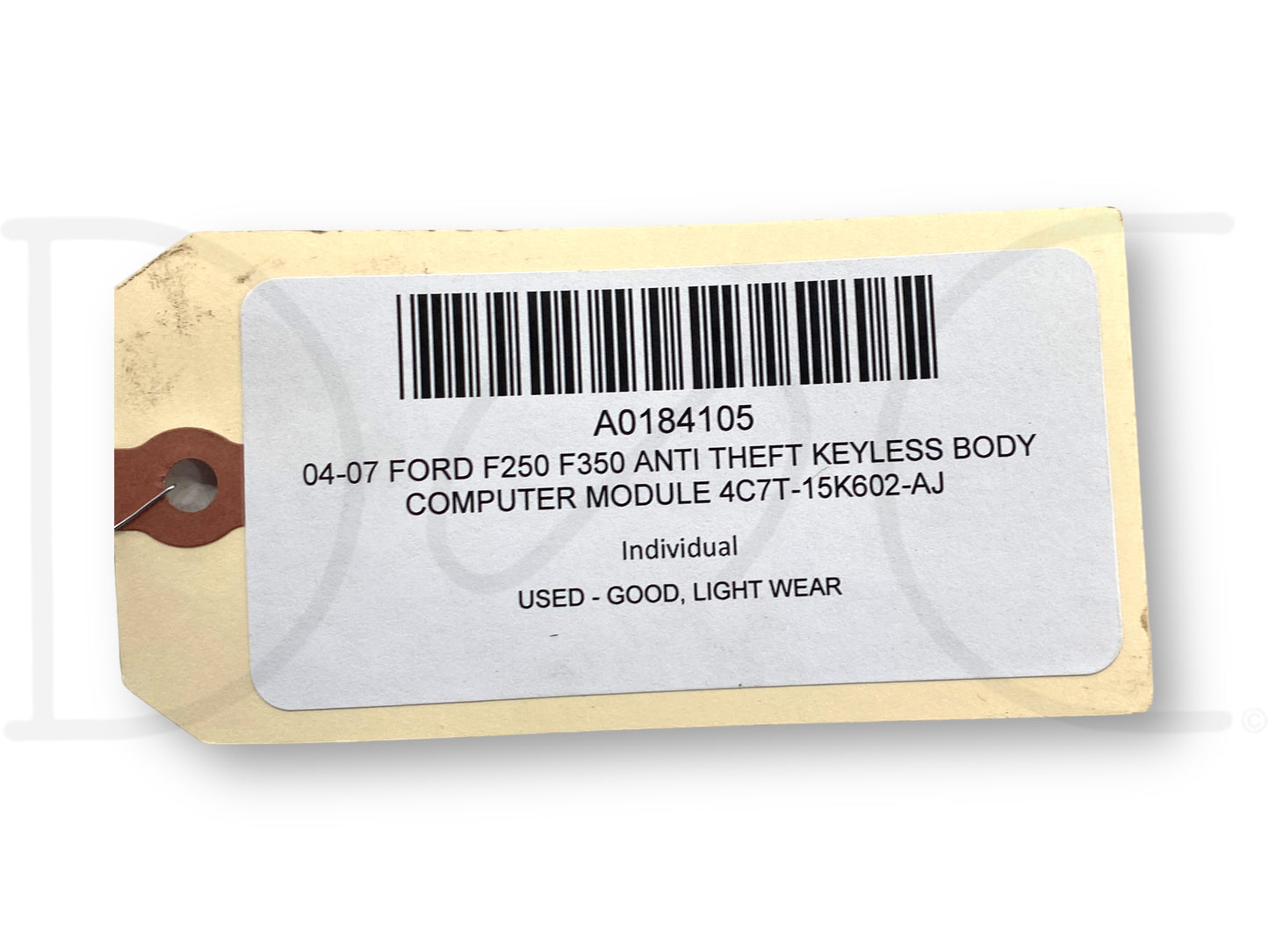 04-07 Ford F250 F350 Anti Theft Keyless Body Computer Module 4C7T-15K602-Aj