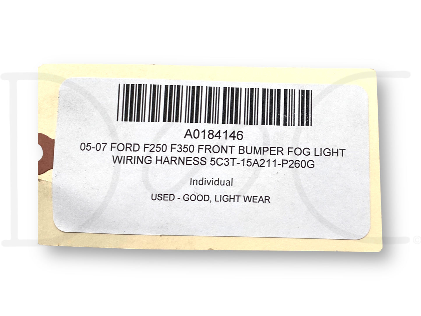 05-07 Ford F250 F350 Front Bumper Fog Light Wiring Harness 5C3T-15A211-P260G