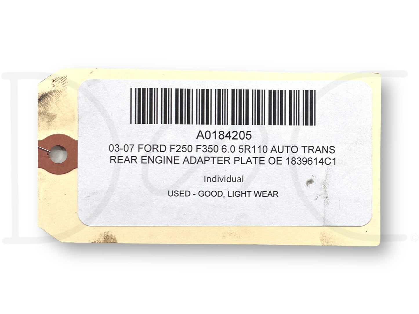03-07 Ford F250 F350 6.0 5R110 Auto Trans Rear Engine Adapter Plate OE 1839614C1