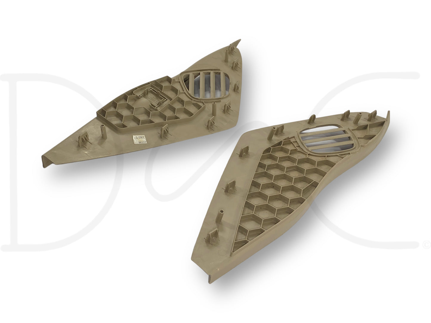 08-10 Ford F250 F350 LH RH Dash End Side Defrost Vent Trim Set Camel Tan OE