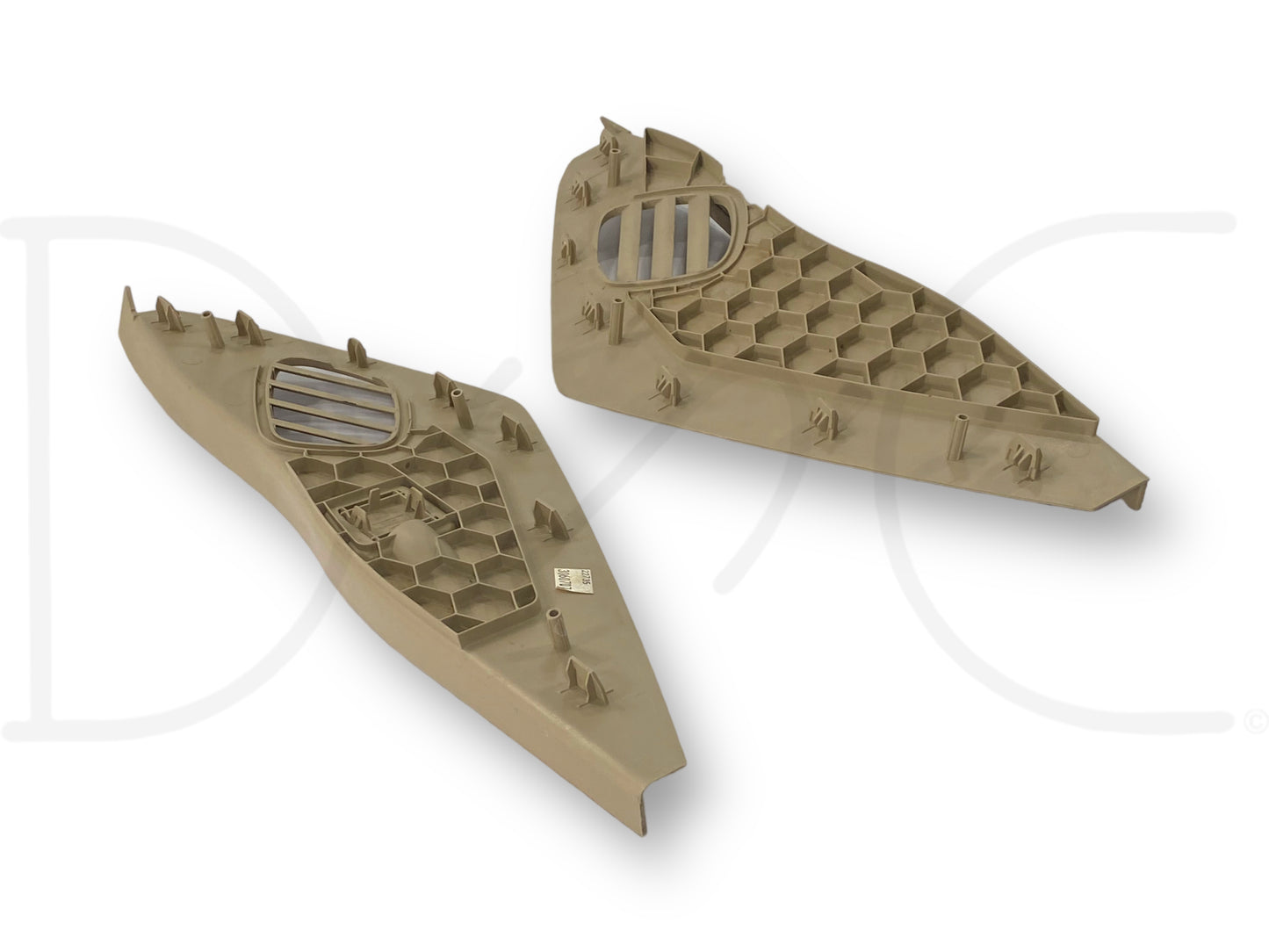 08-10 Ford F250 F350 LH RH Dash End Side Defrost Vent Trim Set Camel Tan OE