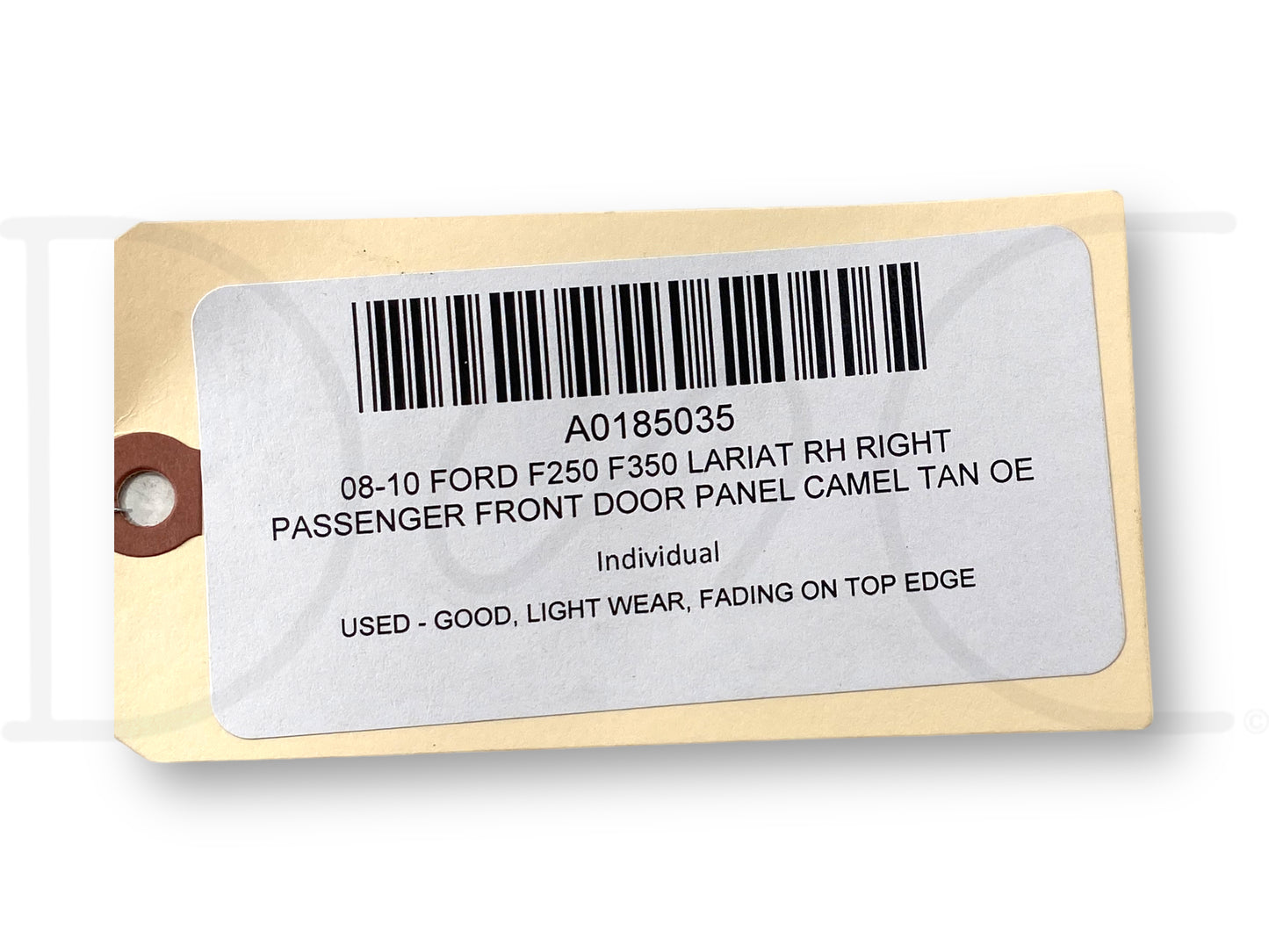 08-10 Ford F250 F350 Lariat RH Right Passenger Front Door Panel Camel Tan OE