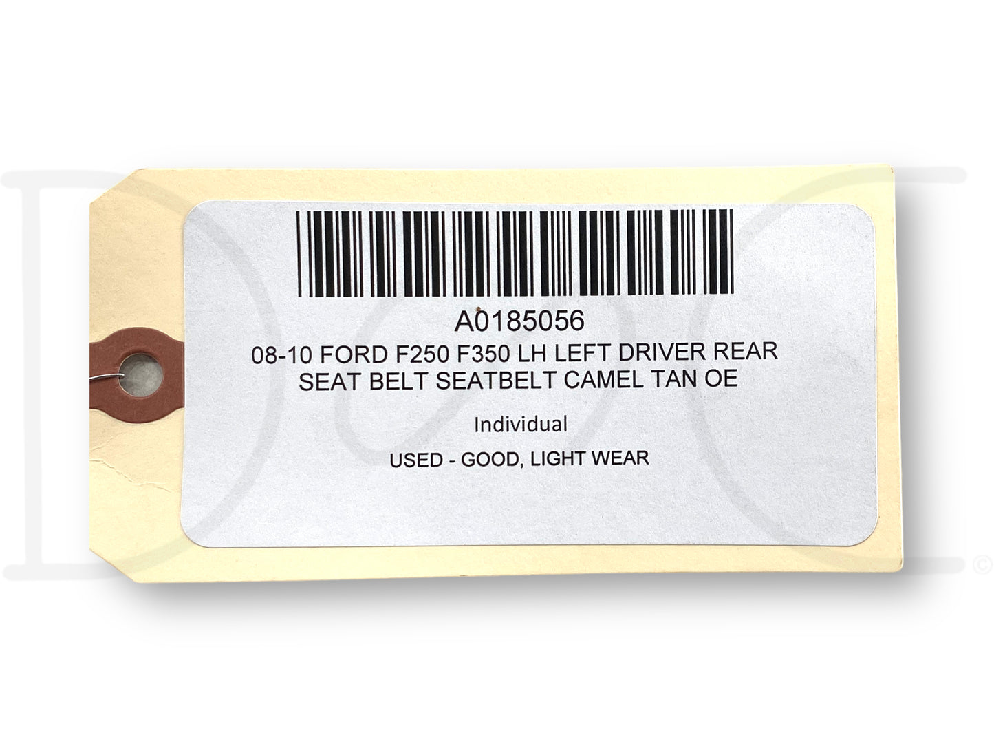 08-10 Ford F250 F350 LH Left Driver Rear Seat Belt Seatbelt Camel Tan OE