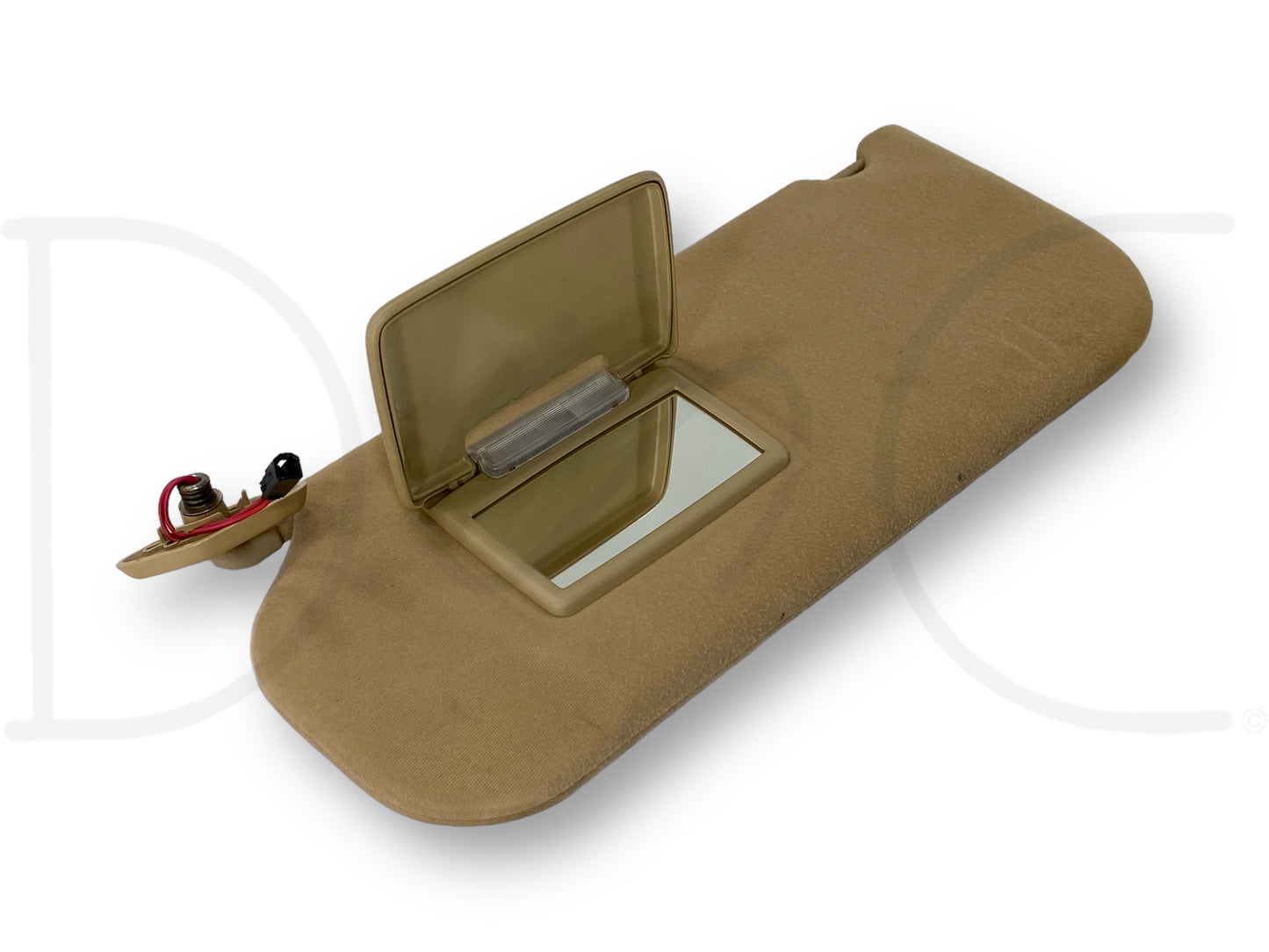 08-10 Ford F250 F350 LH Left Driver Sun Visor Camel Tan W/ Lighted Mirror OEM