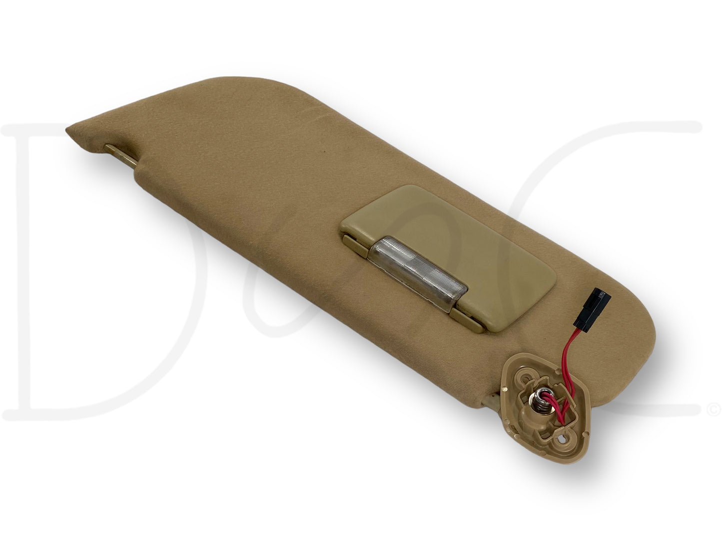 08-10 Ford F250 F350 LH Left Driver Sun Visor Camel Tan W/ Lighted Mirror OEM