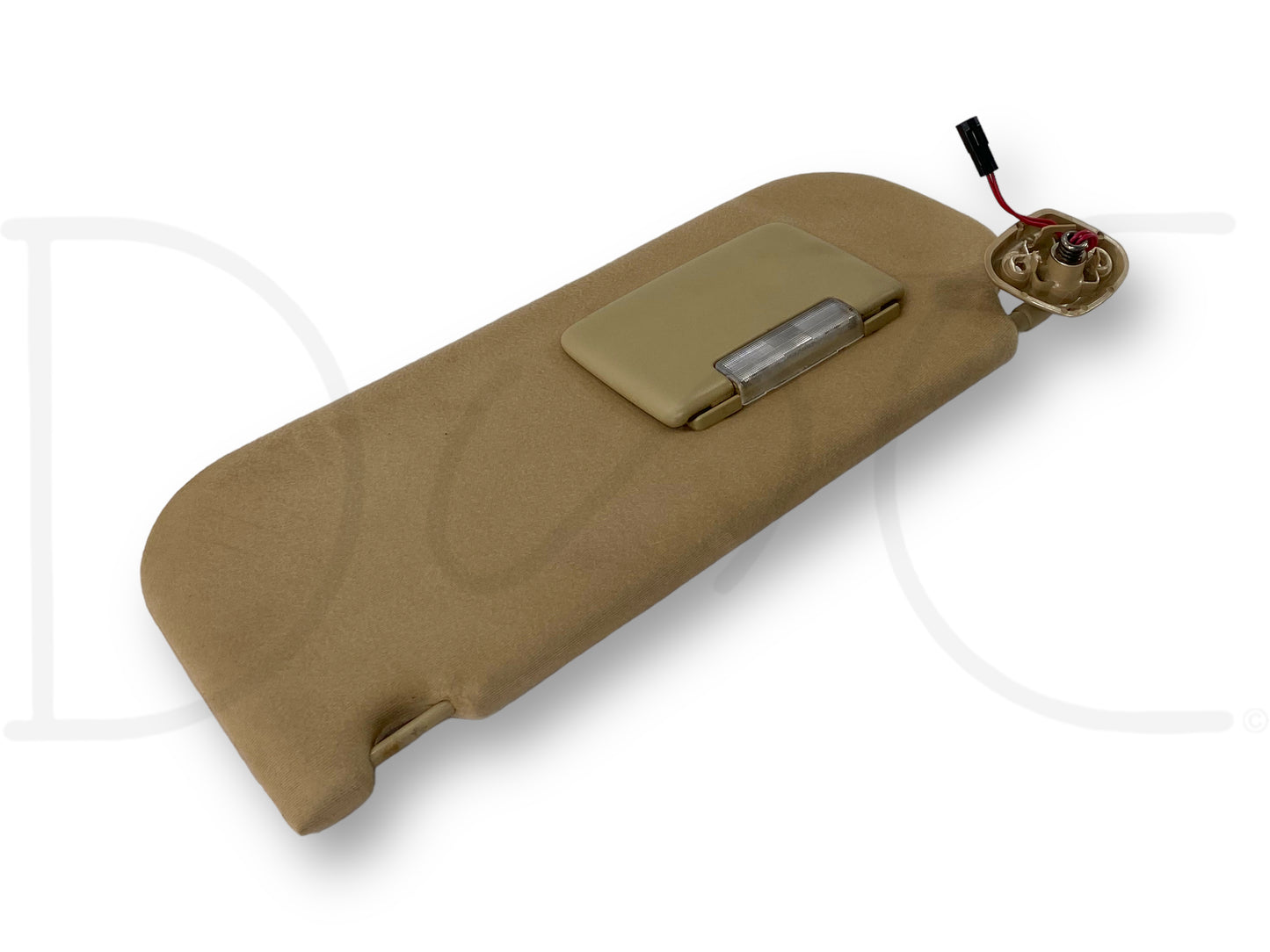 08-10 Ford F250 F350 LH Left Driver Sun Visor Camel Tan W/ Lighted Mirror OEM