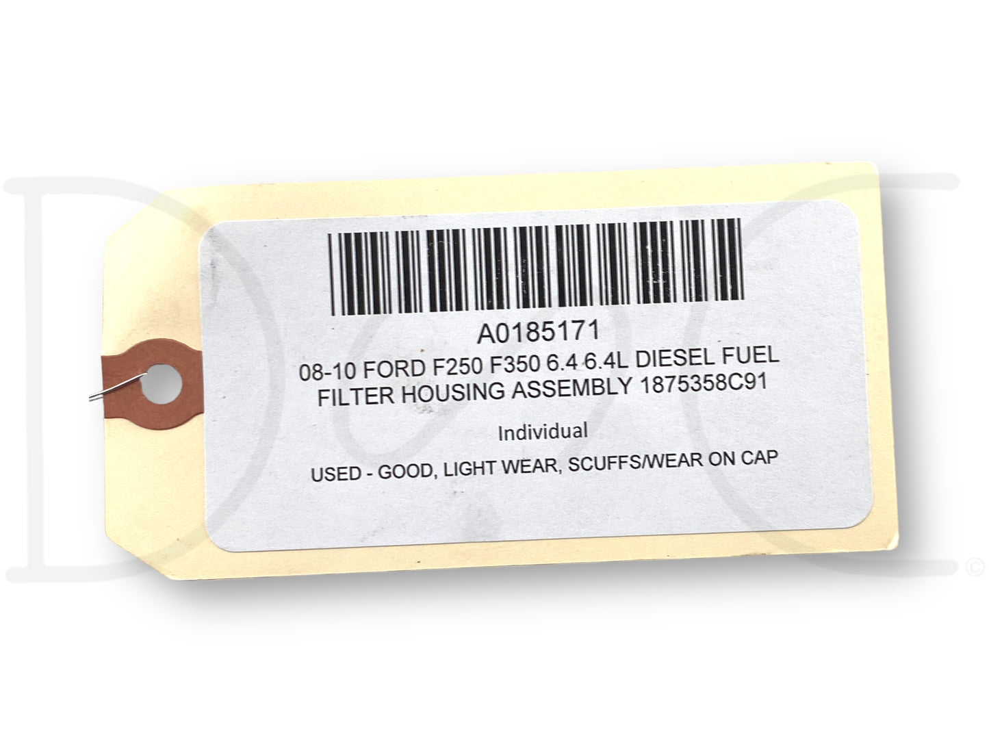 08-10 Ford F250 F350 6.4 6.4L Diesel Fuel Filter Housing Assembly 1875358C91