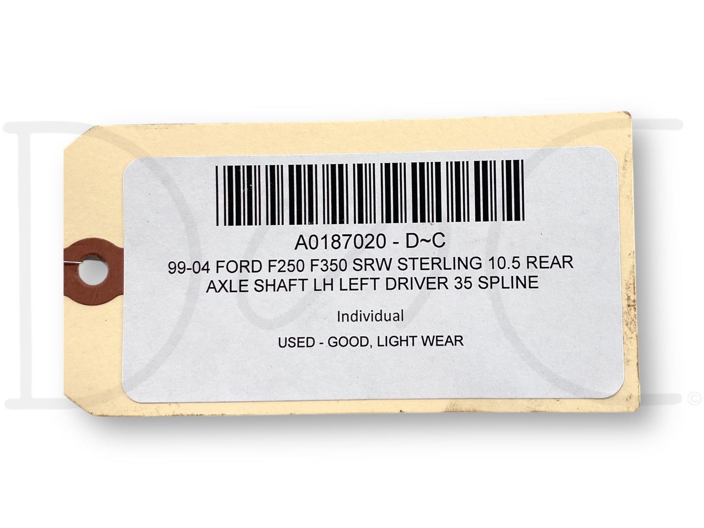 99-04 Ford F250 F350 SRW Sterling 10.5 Rear Axle Shaft LH Left Driver 35 Spline