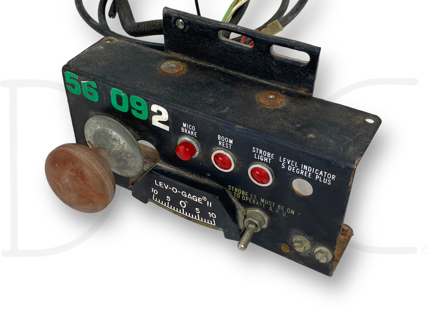 Truck Mico Brake Control Knob Lev-O-Gage Level Indicator Light Switch Panel